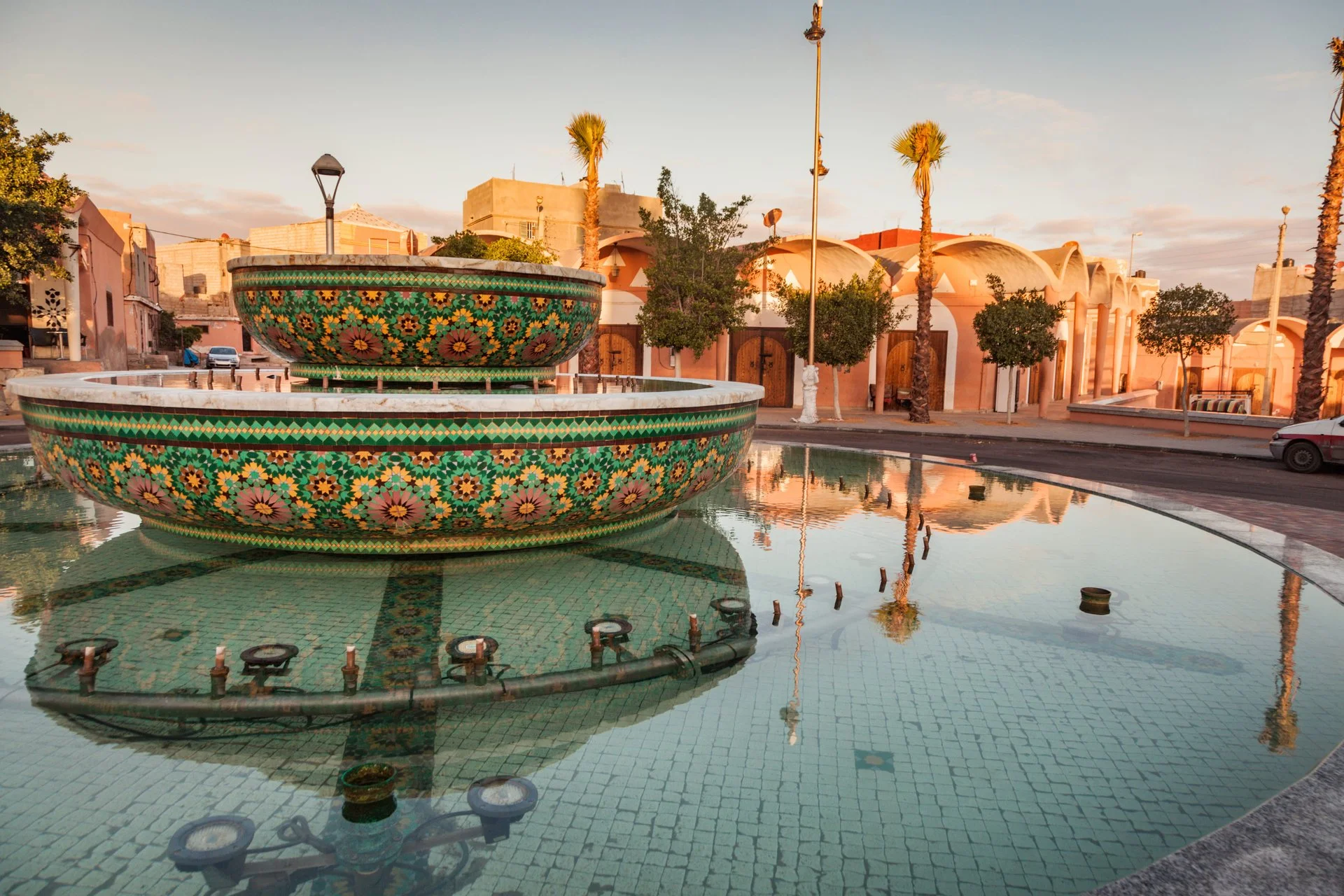 Laâyoune Architecture and Fountain